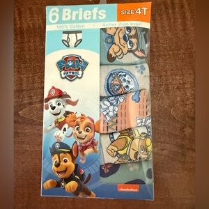 NWT size 4T pack of 6 Paw Patrol Briefs